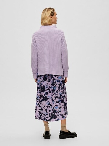 SELECTED Pullover i lilla