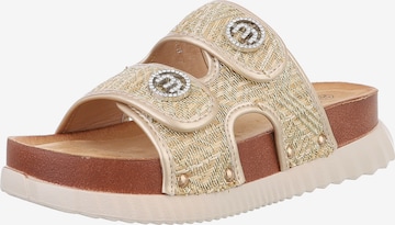 Ital-Design Mules in Beige: front