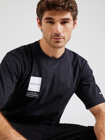 Tricou funcțional 'Barton Springs II' de la COLUMBIA pe negru