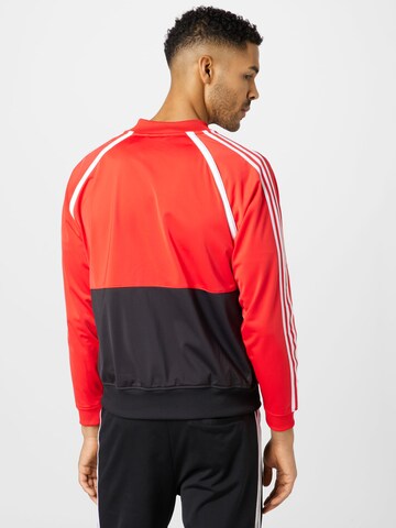 Veste mi-saison 'Sst Blocked' ADIDAS ORIGINALS en rouge