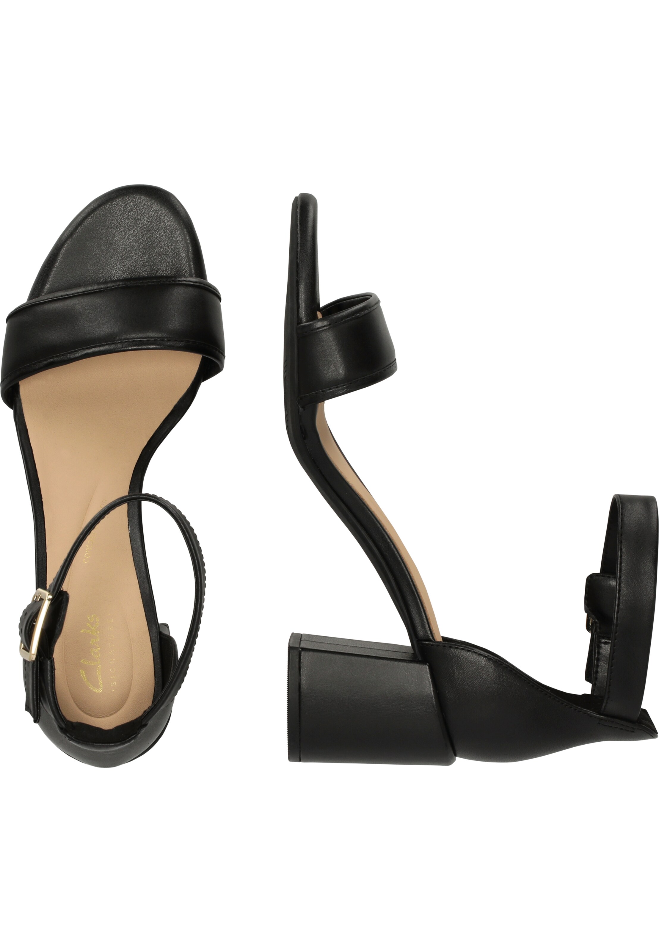 CLARKS Sandale 'Ezoria Mae' in Schwarz