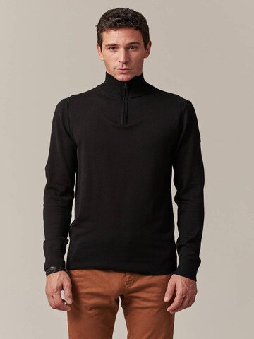 Deeluxe Pullover 'Almanach' in Schwarz: Vorderseite