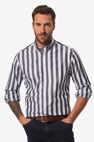 JP1880 Regular fit Button Up Shirt in Blue: front