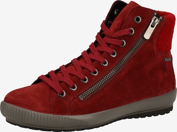 Legero Lace-Up Ankle Boots 'Tanaro' in Red: front