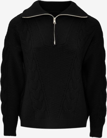 Pull-over bridgeport en noir : devant