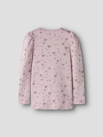 NAME IT T-shirt 'NMFBHEART' i lila