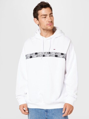 Tommy Jeans Sweatshirt in White: front