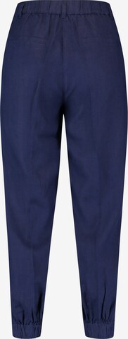 GERRY WEBER Regular Pleat-Front Pants in Blue