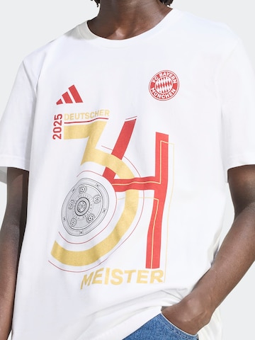 T-Shirt fonctionnel 'Deutscher Meister 2025' ADIDAS PERFORMANCE en blanc