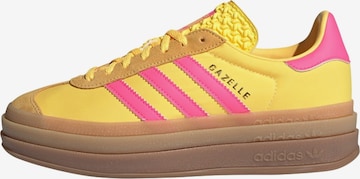 Baskets basses 'Gazelle Bold' ADIDAS ORIGINALS en jaune : devant