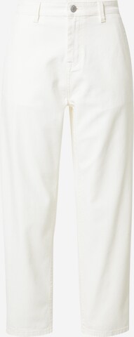 Loosefit Pantaloni 'CALLA' de la KnowledgeCotton Apparel pe alb: față