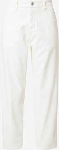 Loosefit Pantaloni 'CALLA' di KnowledgeCotton Apparel in bianco: frontale