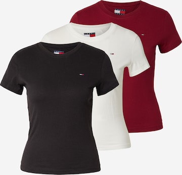 Tommy Jeans Tričko – červená: přední strana