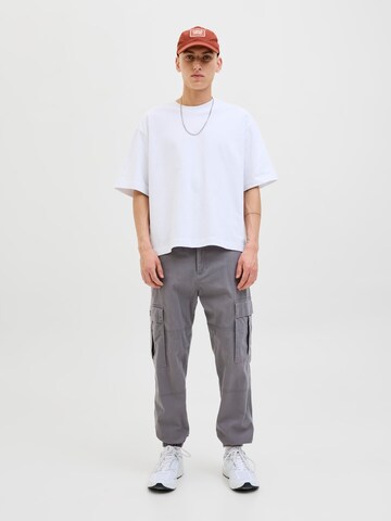 JACK & JONES Конический (Tapered) Брюки-карго 'JPSTKANE JONNIE' в Серый