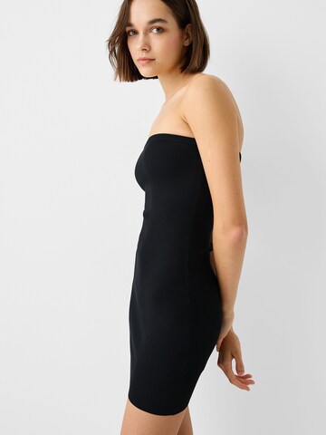 Bershka Knit dress in Black