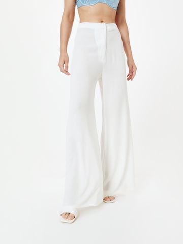 Wide Leg Pantalon Misspap en blanc : devant