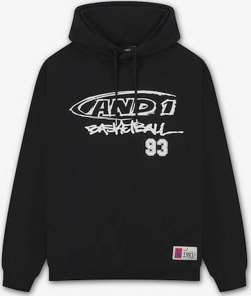 AND1Sweater majica - crna boja: prednji dio