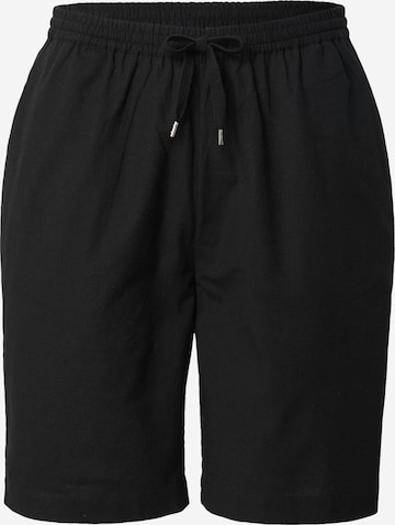 DAN FOX APPAREL Loosefit Broek 'Max' in Zwart: voorkant