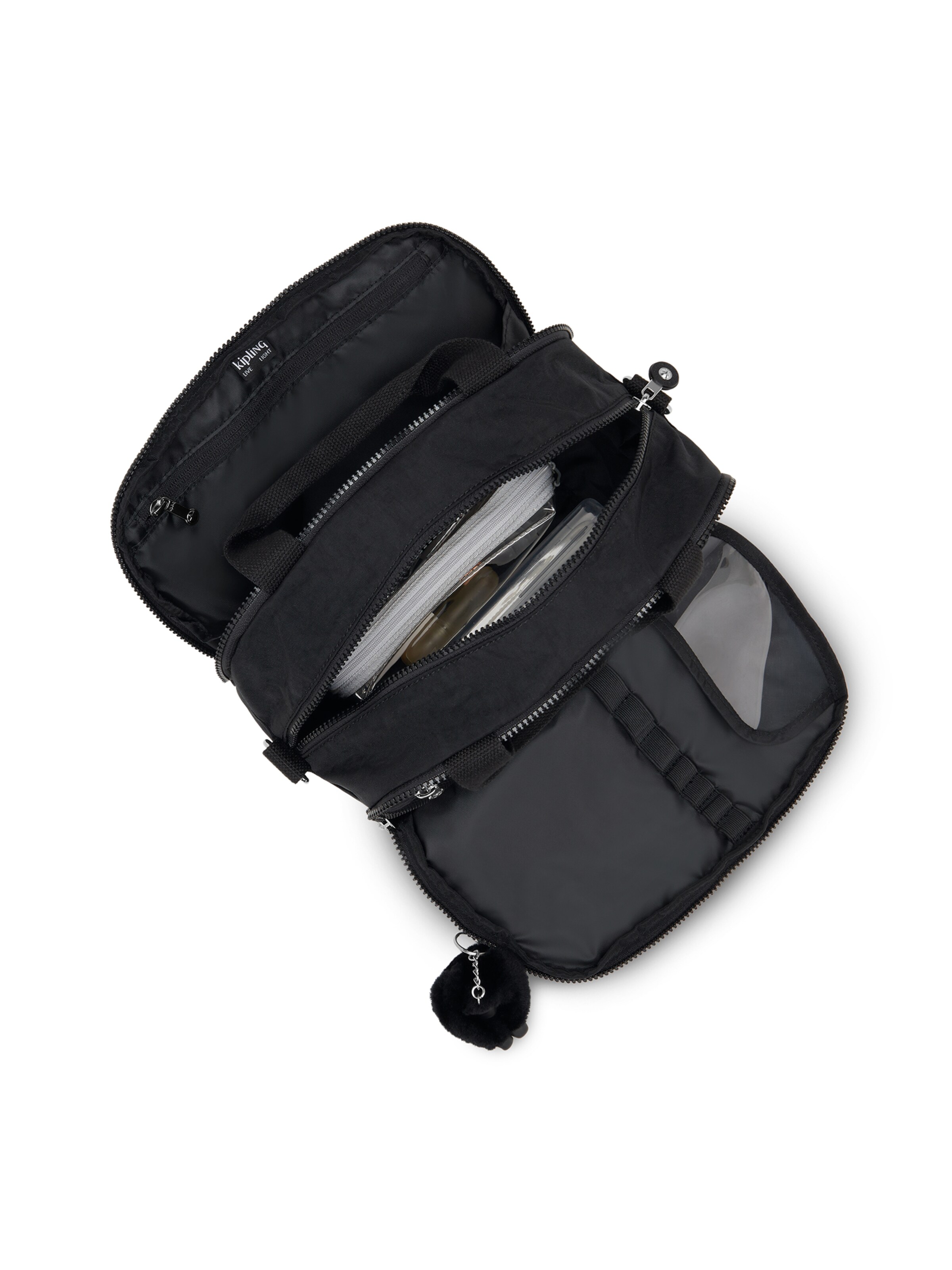 KIPLING Necessär 'Beachpalm M' i svart
