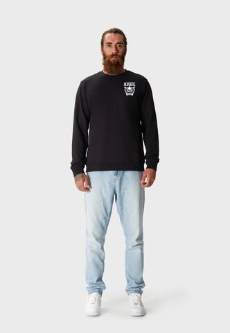 Oldskull Sweatshirt 'Asian Triple Mask' in Schwarz