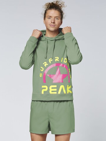 CHIEMSEE Sweatshirt 'Surf Riders Peak' in Green: front