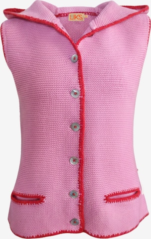LIKS. Munich Strickjacke in Pink: Vorderseite