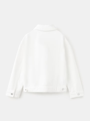 MANGO KIDS Преходно яке 'Alice' в бяло