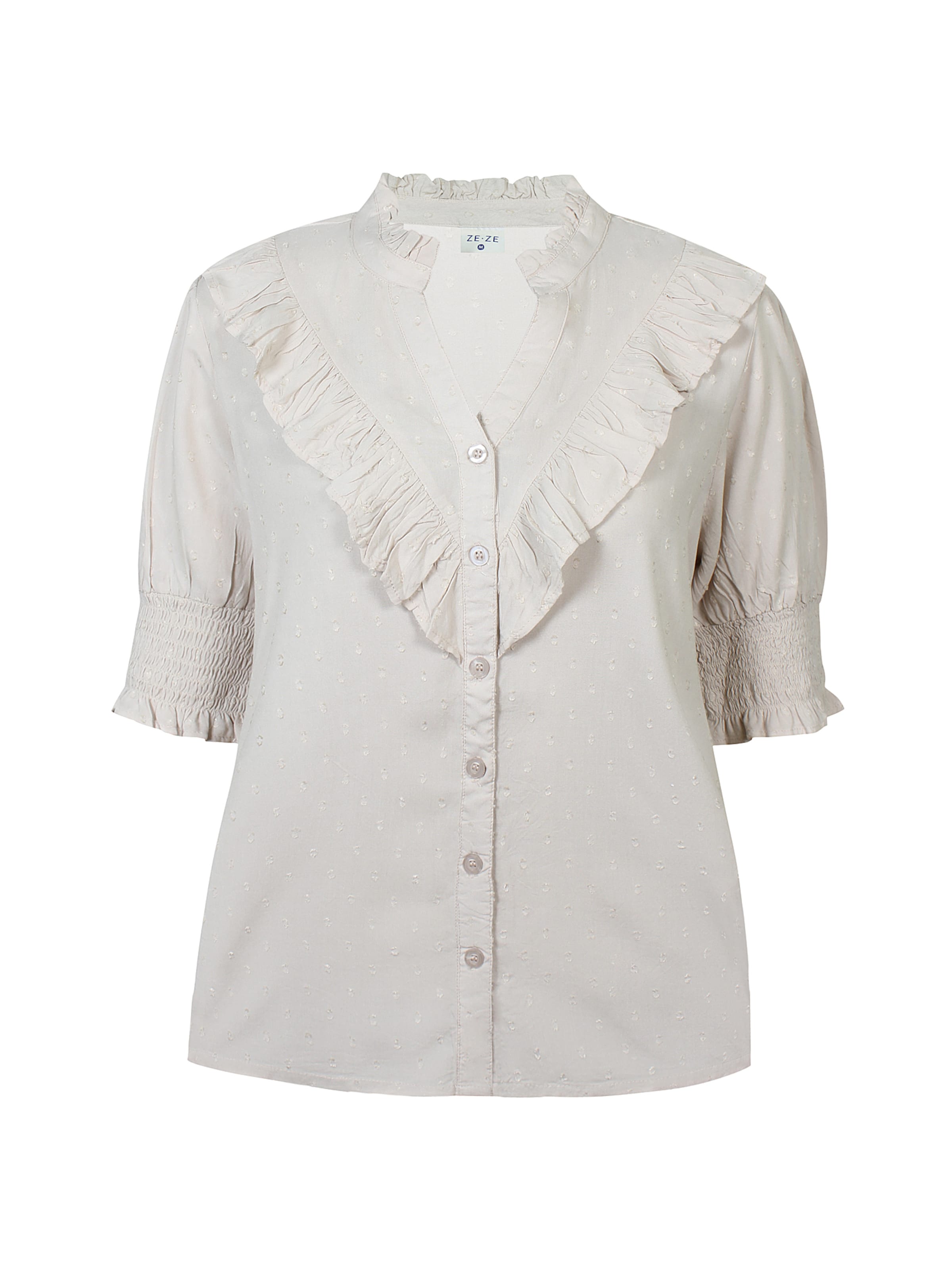 ze-ze Blouse 'Franca' in Beige: front