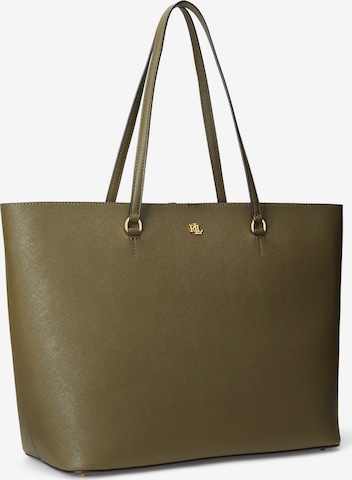Lauren Ralph Lauren Shopper táska 'Karly' - zöld: elől