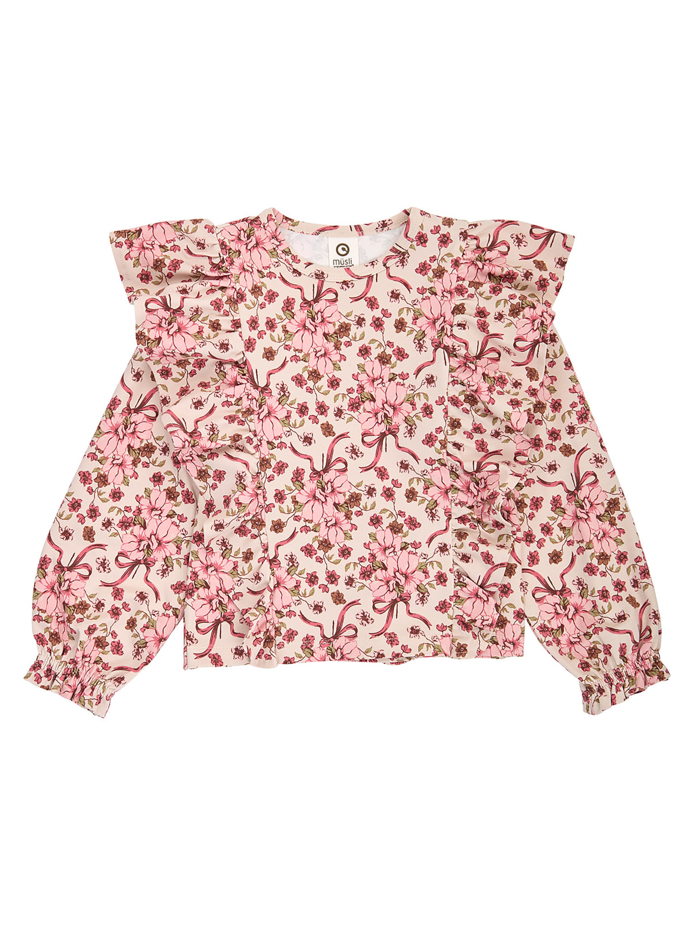 Müsli Shirt in Bruin: voorkant