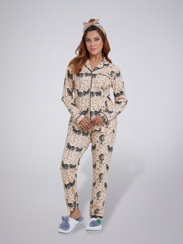 LEAFLETIC Pyjama‌‌‌ in Beige