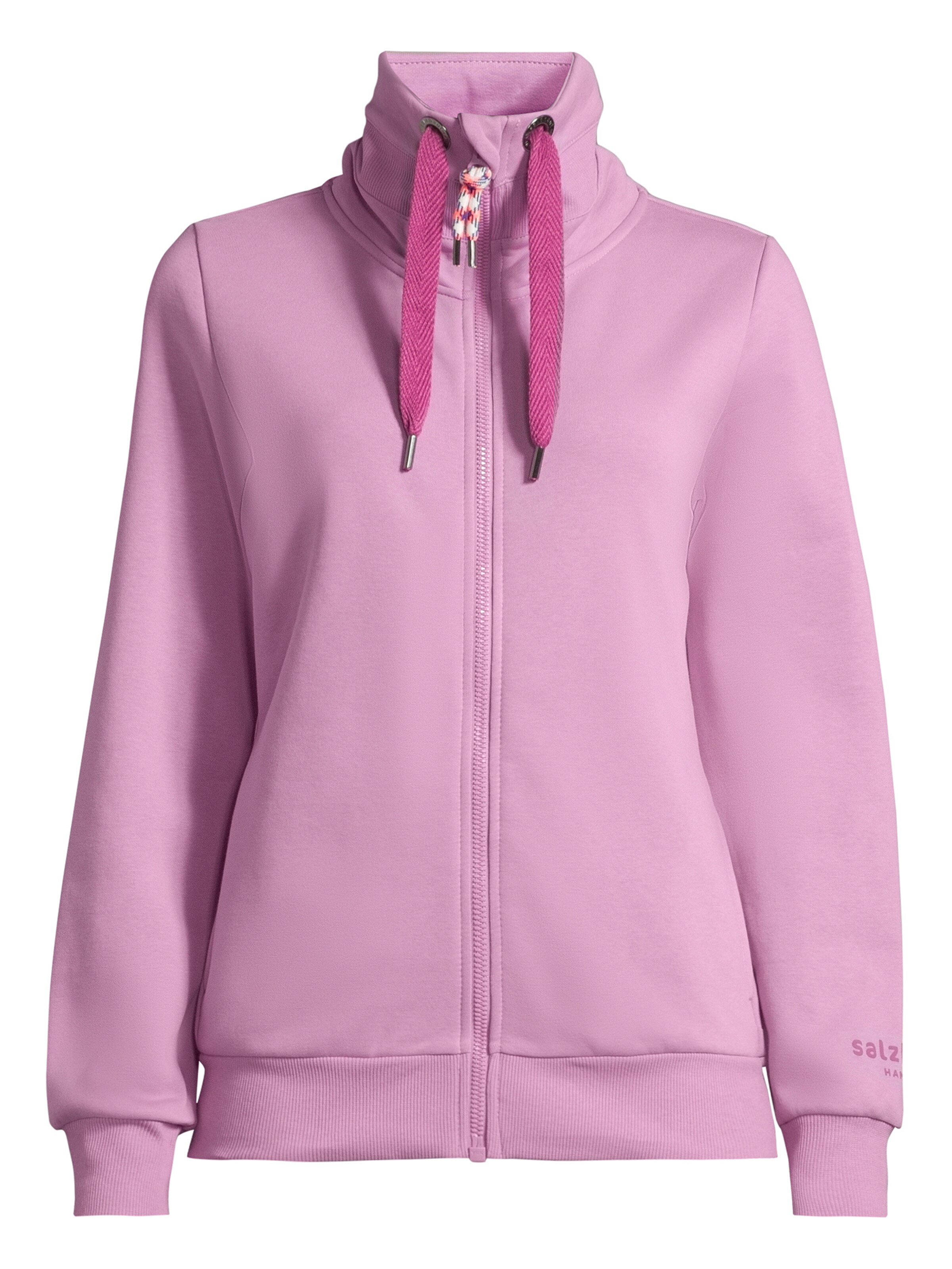 salzhaut Zip-Up Hoodie 'RACKELN - UNI' in Purple: front