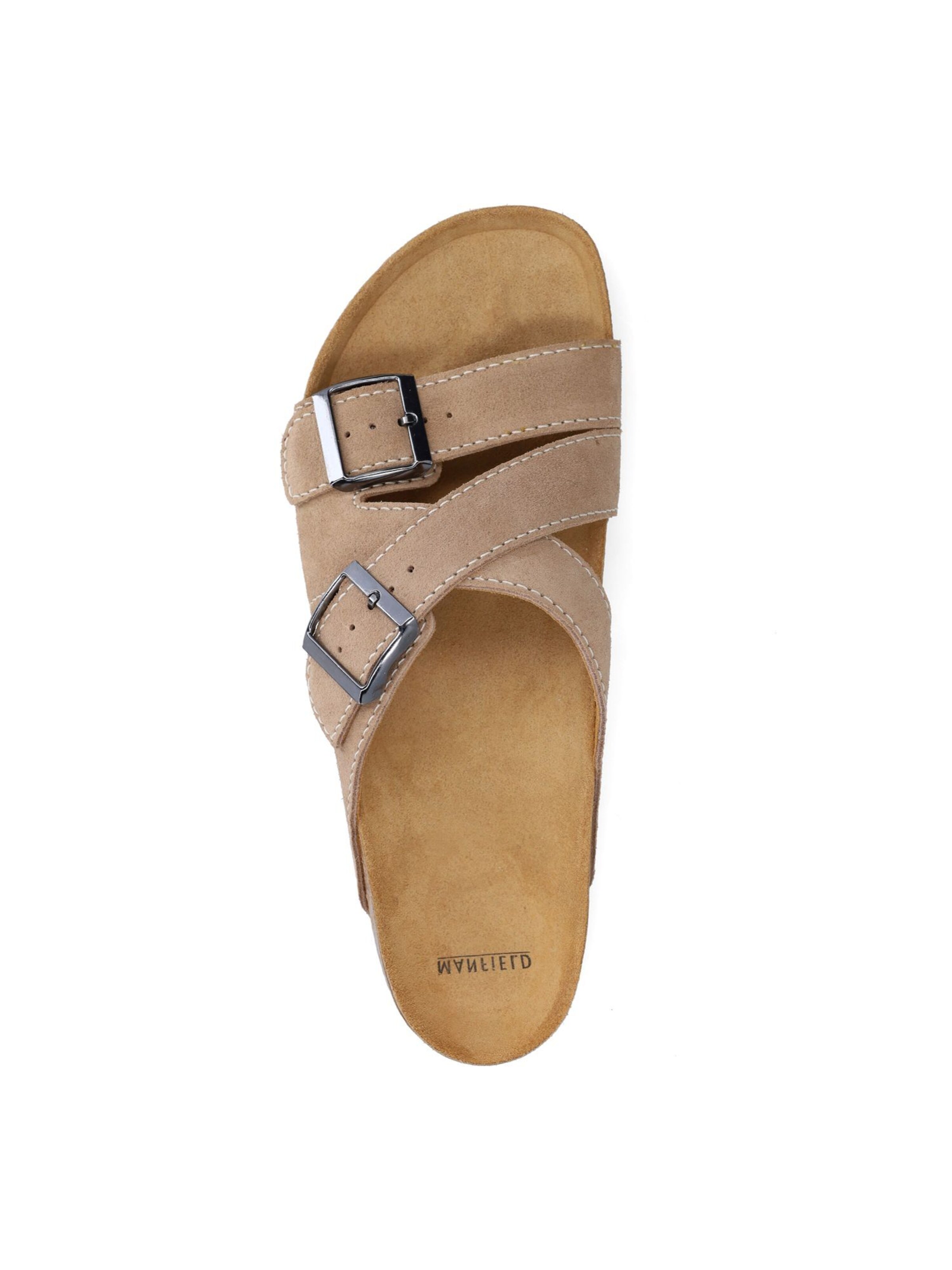 MANFIELD Mules in Beige