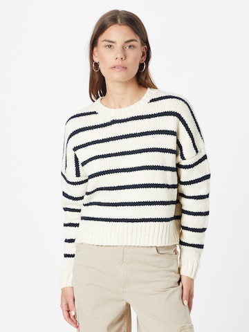 Pull-over FRAME en bleu : devant