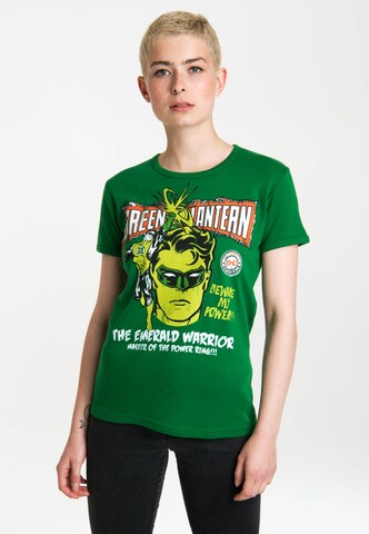 LOGOSHIRT T-Shirt 'Green Lantern – Power' in Grün: predná strana