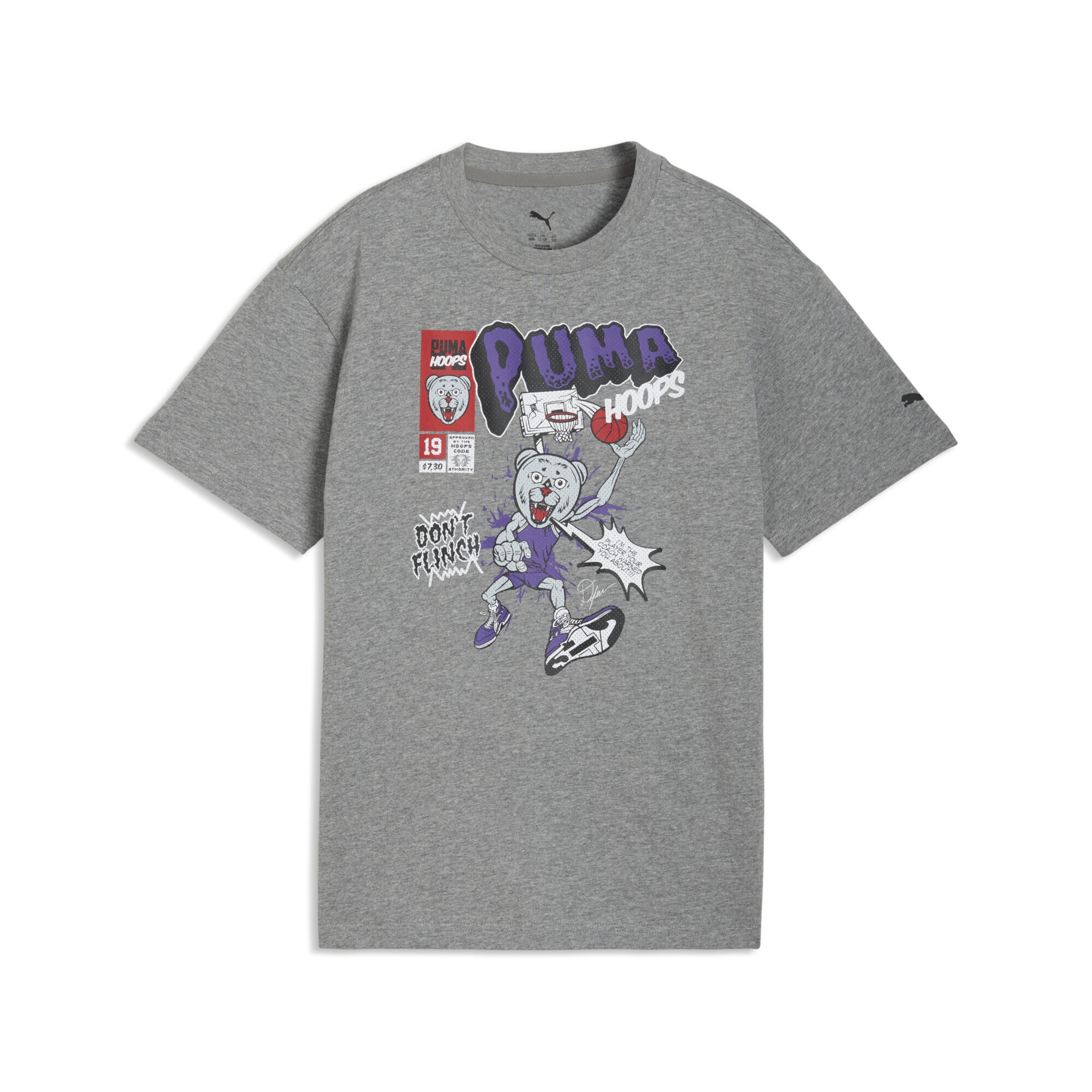 PUMA Shirt 'Flagrant Foul' in Grey: front