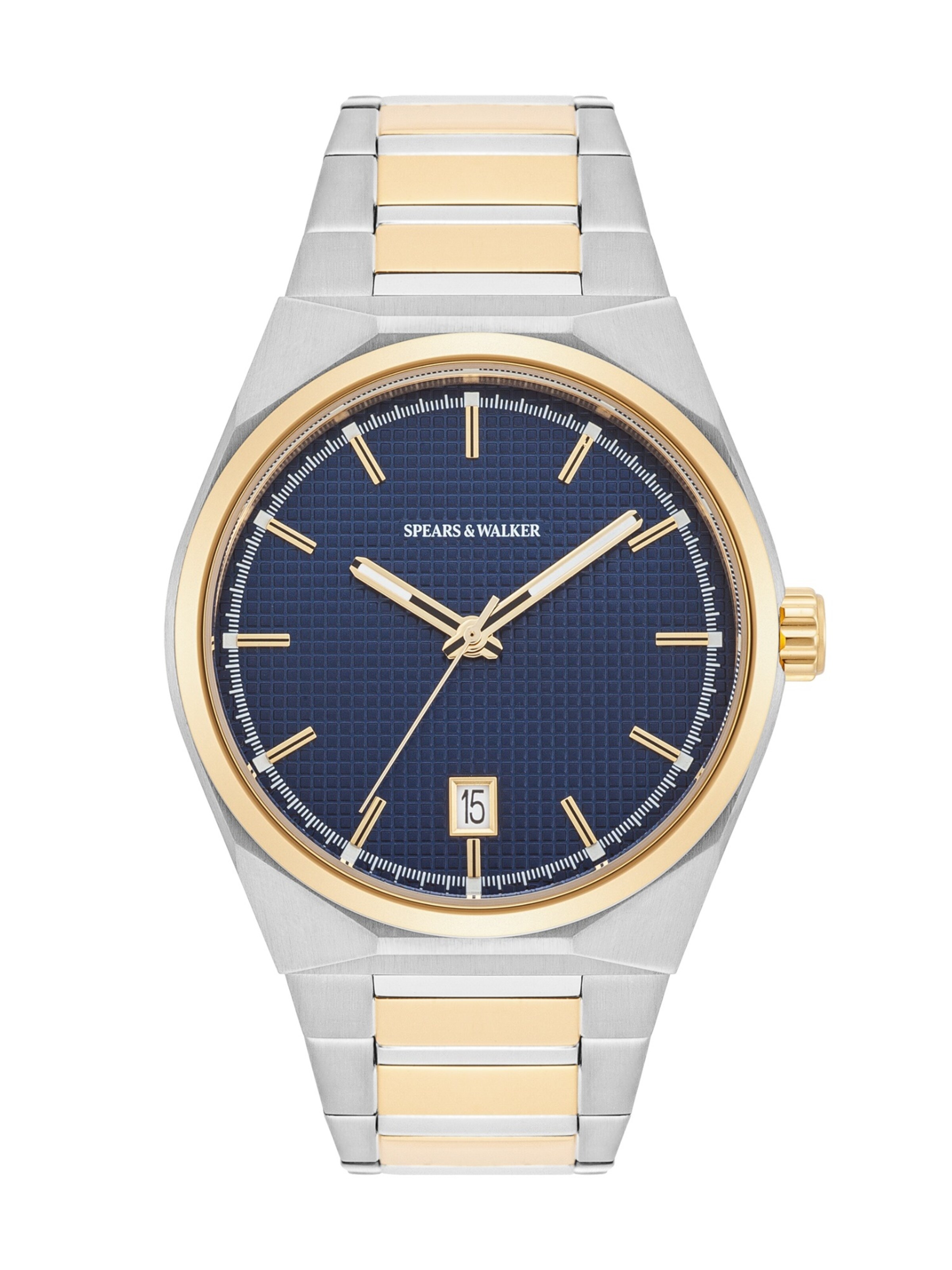 Montre à affichage analogique Spears & Walker en argent : devant