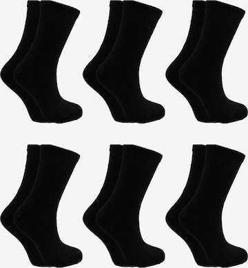 Chaussettes 'Sportsocken' El Sueno en noir : devant