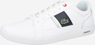 LACOSTE Baskets basses en bleu marine / vert gazon / rouge / blanc, Vue avec produit
