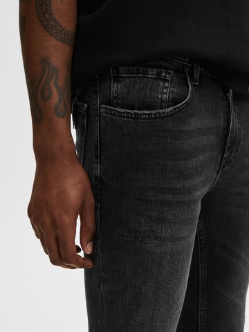 Pull&Bear Slimfit Jeans i sort