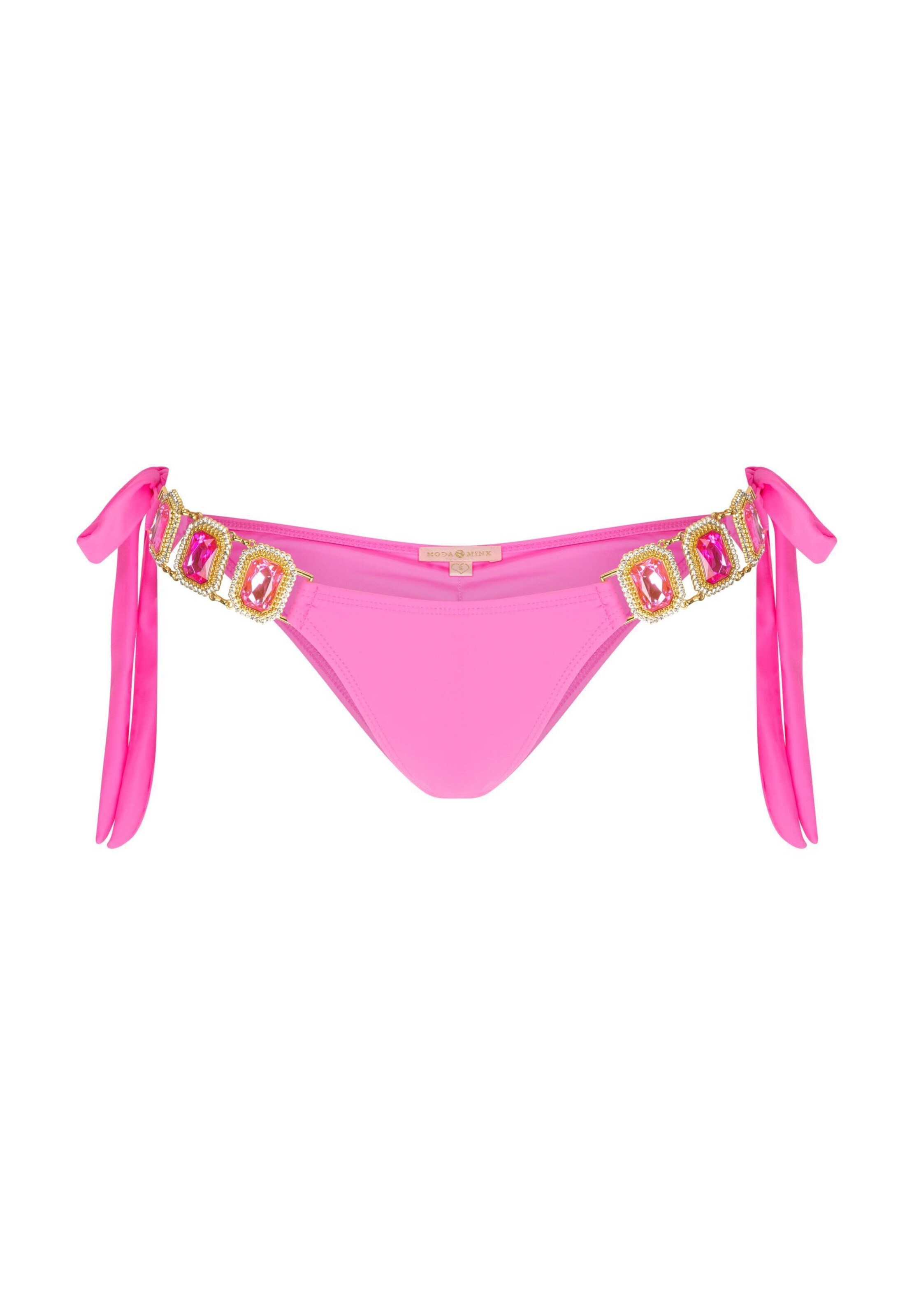 Moda Minx Bikinihose 'Boujee' in Pink: Vorderseite