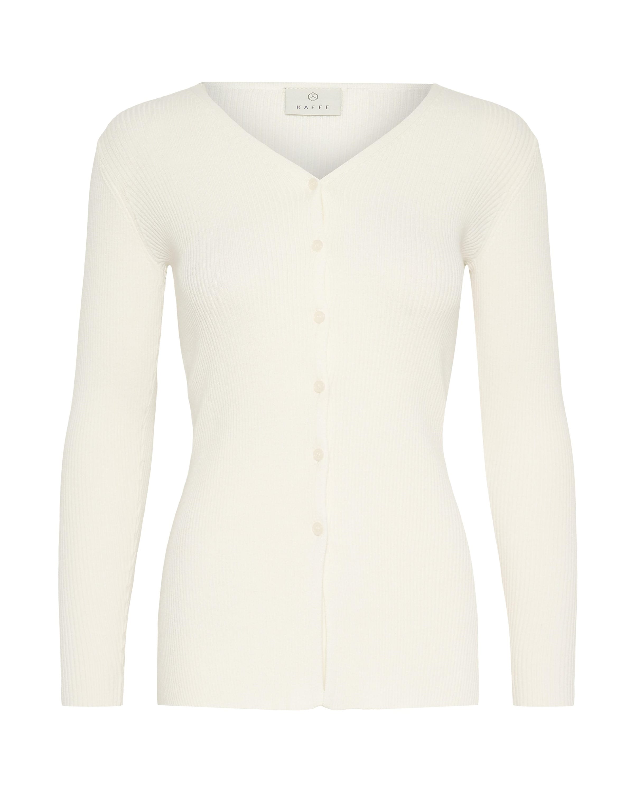 Kaffe Cardigan i hvid: forside
