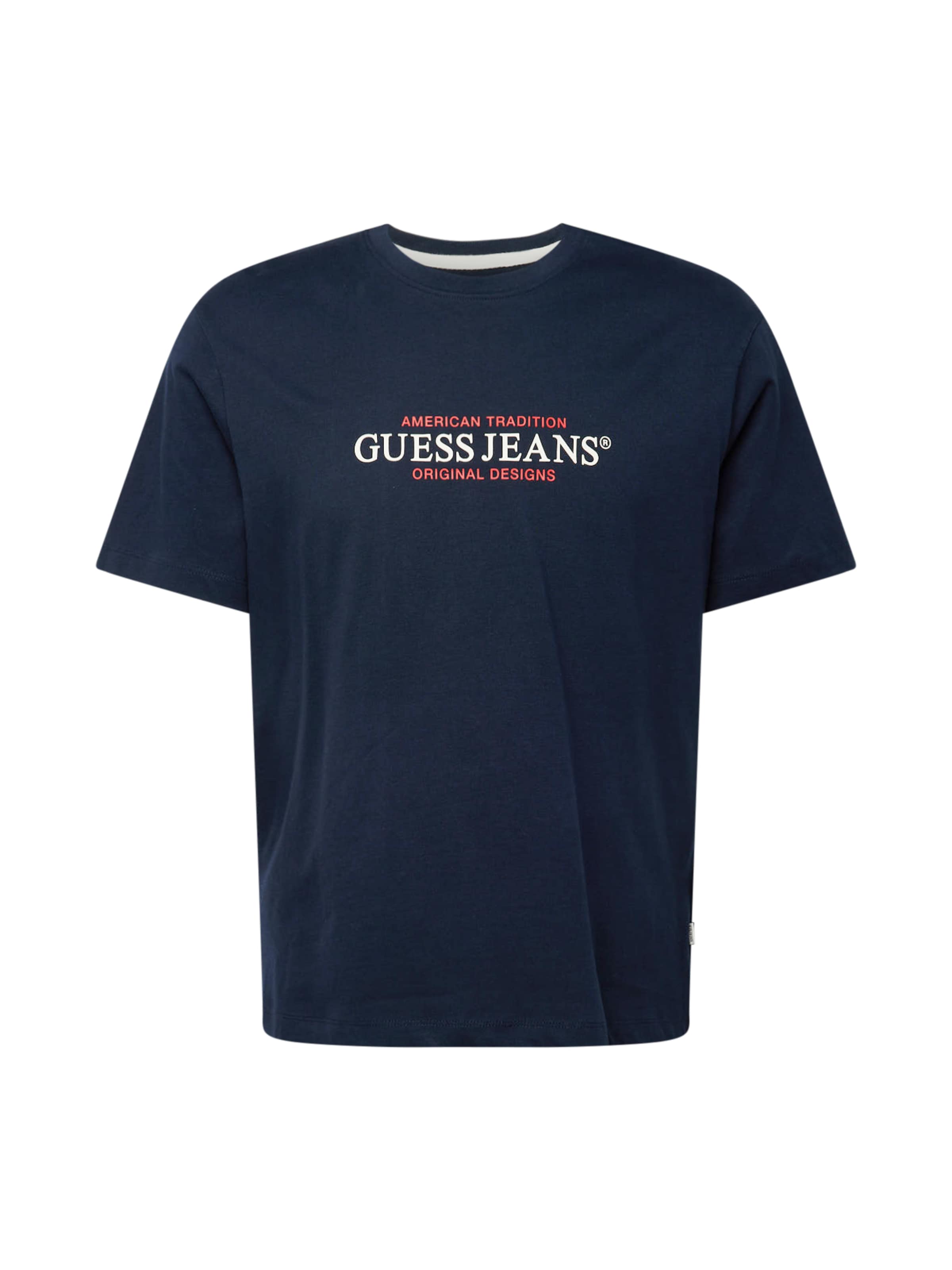 GUESS JEANS T-shirt i blå: framsida