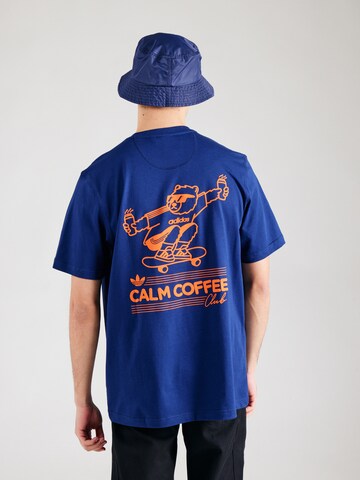Maglietta 'BEAR CAFE' di ADIDAS ORIGINALS in blu: frontale