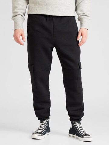 TOPMAN Tapered Broek in Zwart: voorkant