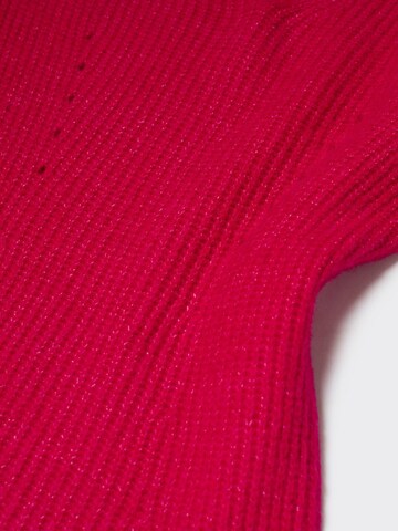 MANGO Pletena obleka 'KALEV' | rdeča barva