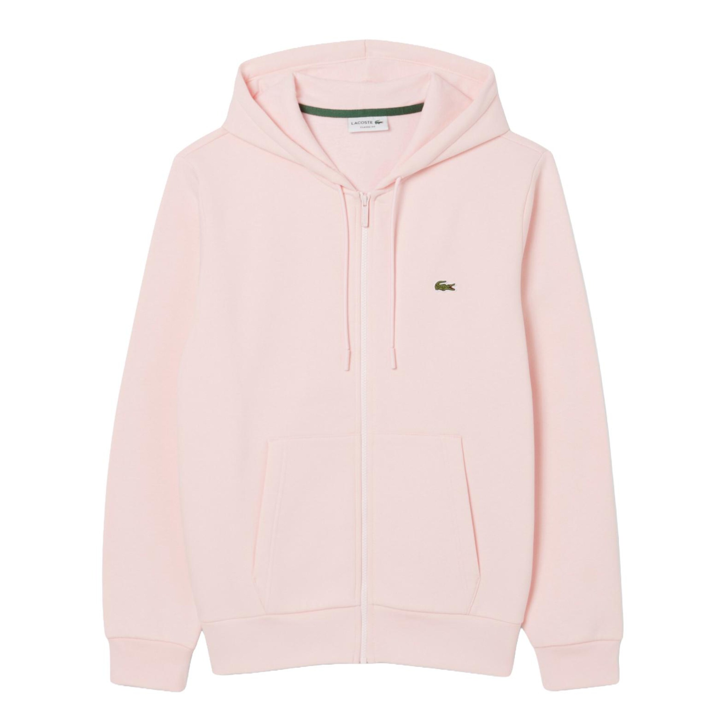 LACOSTE Sweatjacke in Pink: Vorderseite