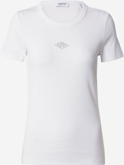 ESPRIT T-shirt i silver / vit, Produktvy