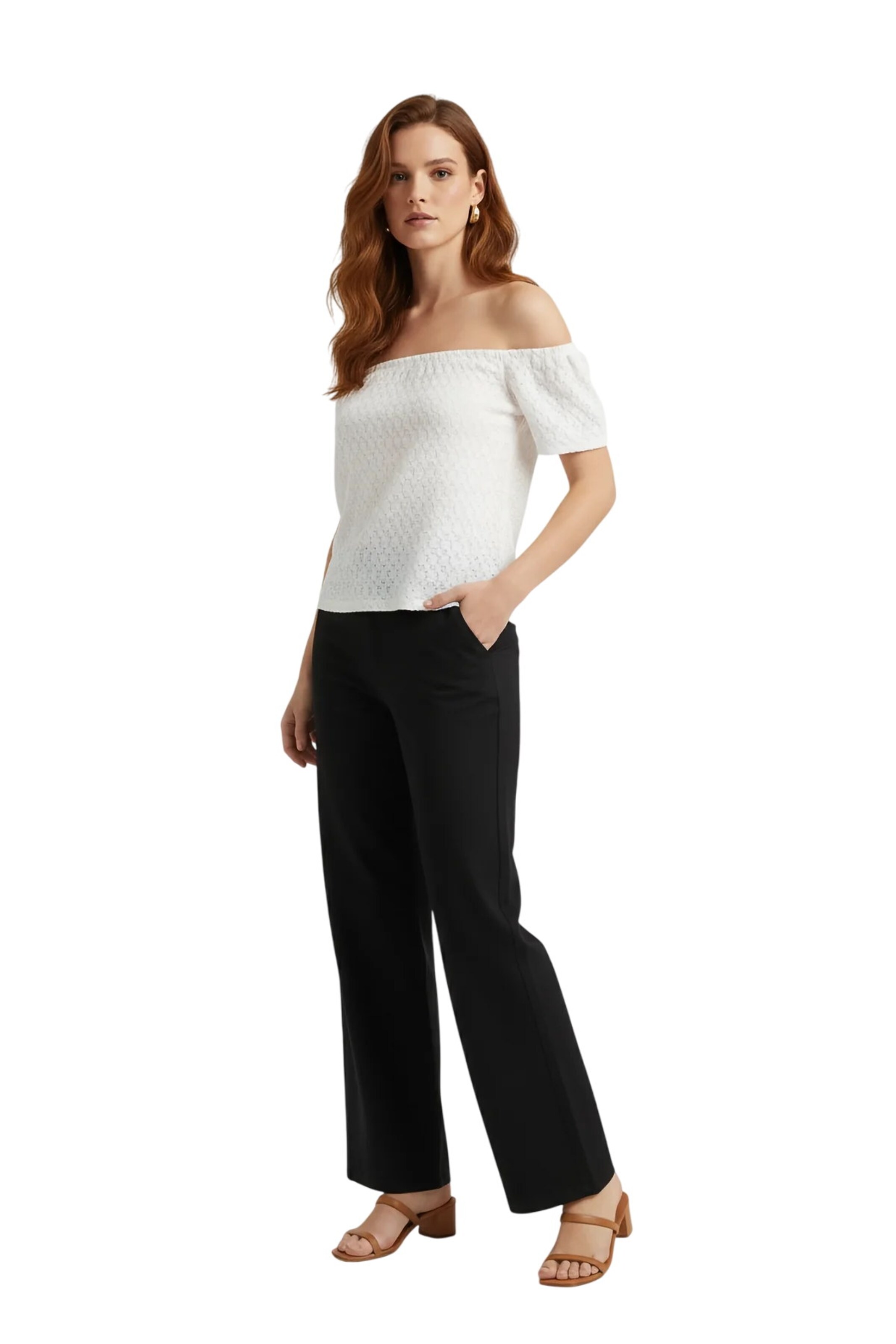 Alexa Dash Blouse in White