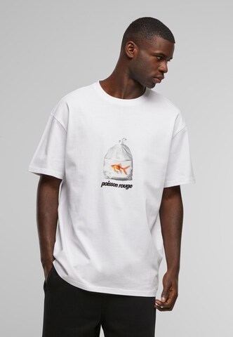 T-Shirt 'Poisson Rouge' MT Upscale en blanc